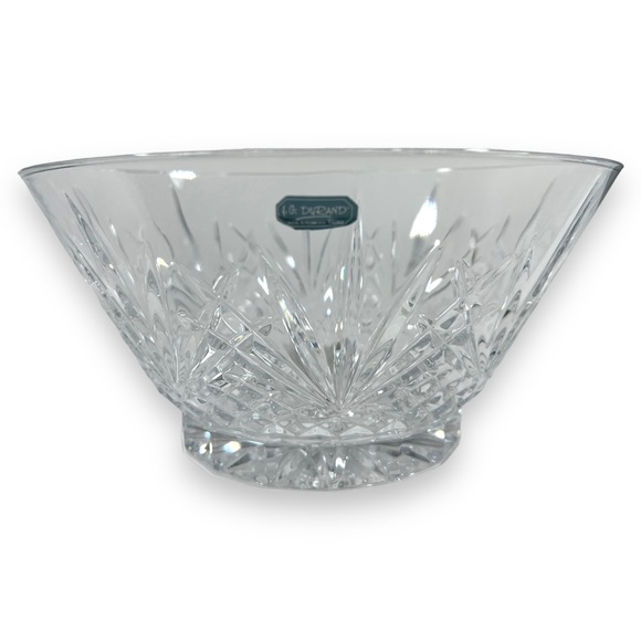 J.G. DURAND Coupe Villemont 9 3/4" Large Crystal Salad Serving Bowl France EUC - Picture 4 of 16